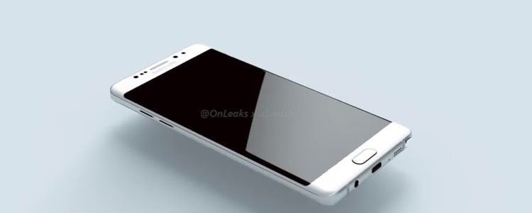 Samsung Galaxy Note 7 render smartfona