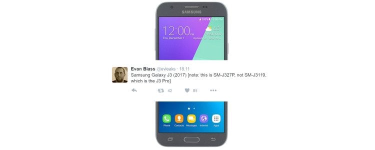 Galaxy J3 2017 – nowy budżetowiec Samsunga w drodze