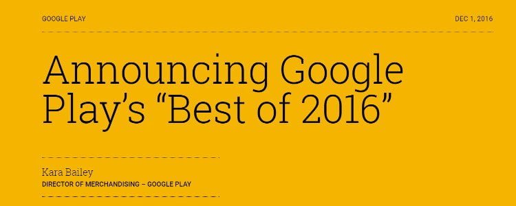 Hity Google Play – najczęściej pobierane w 2016