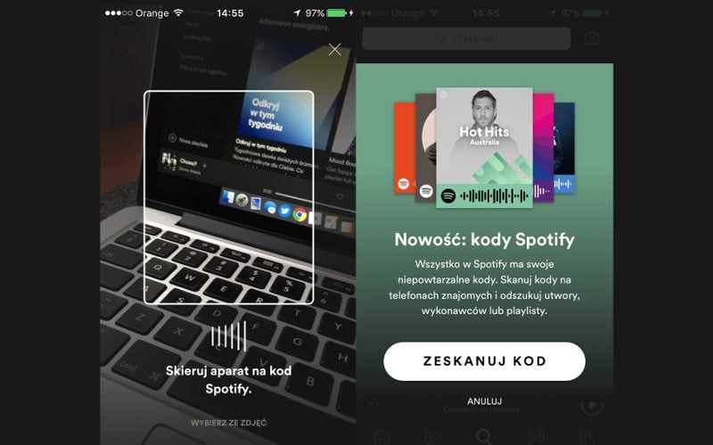 Udostępnianie w Spotify