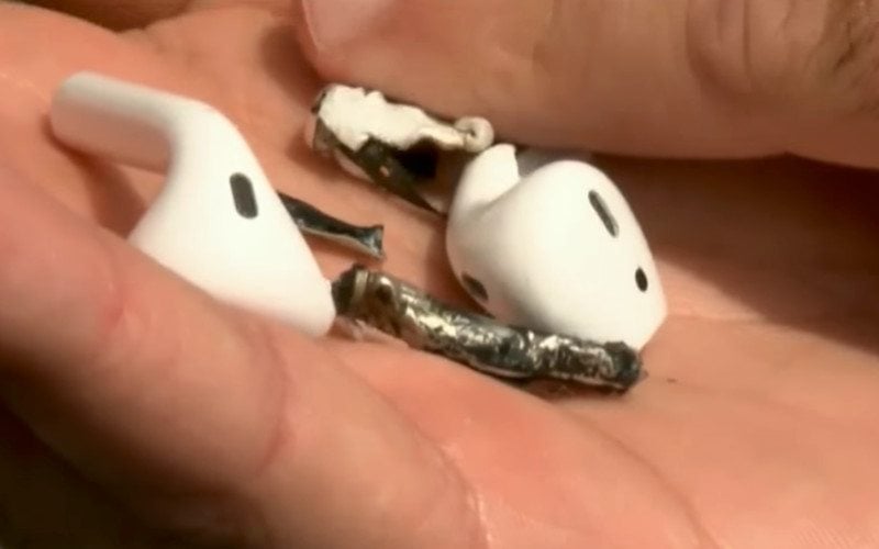 Słuchawki Apple AirPods zapaliły się podczas odtwarzania muzyki