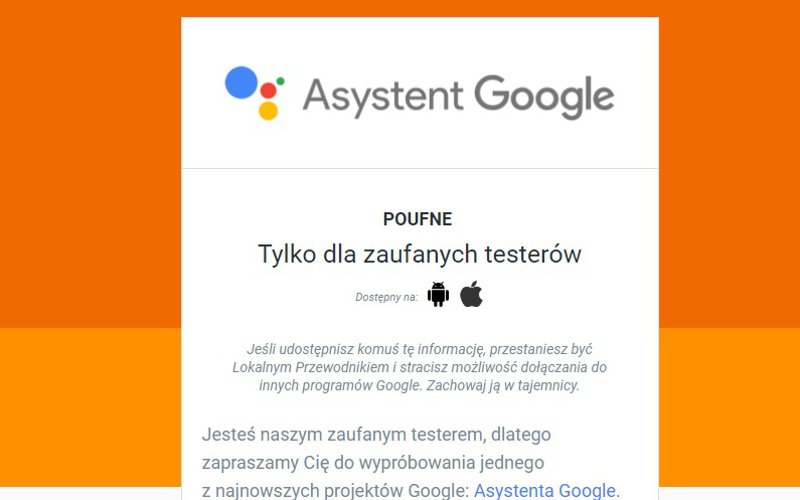 Asystent Google trafia do Polski. Otrzymałeś już dostęp do usługi?