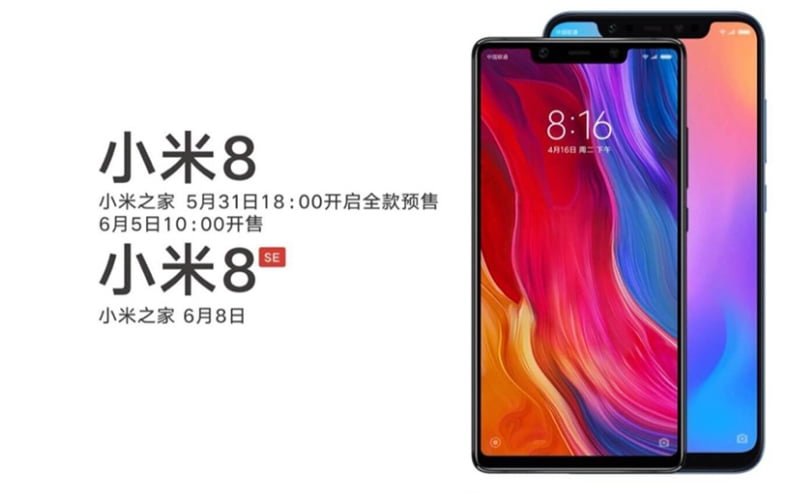 Xiaomi Mi 8 Xiaomi Mi 8 SE