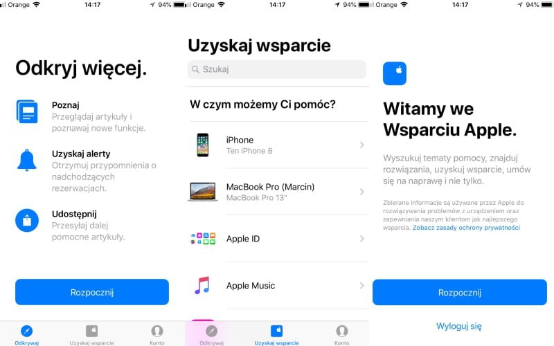 Aplikacja Apple Support dostępna dla Polaków, ale to dopiero początek