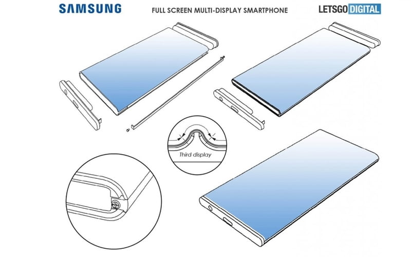 Trzy ekrany u Samsunga